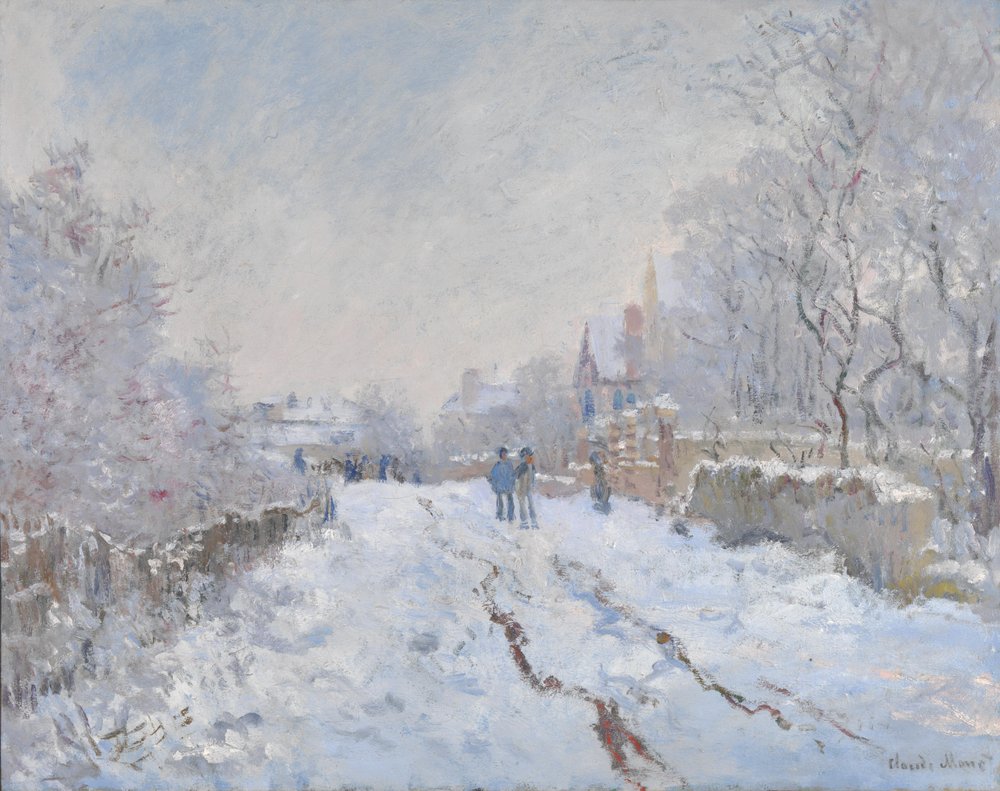 Claude Monet - Snow Scene at